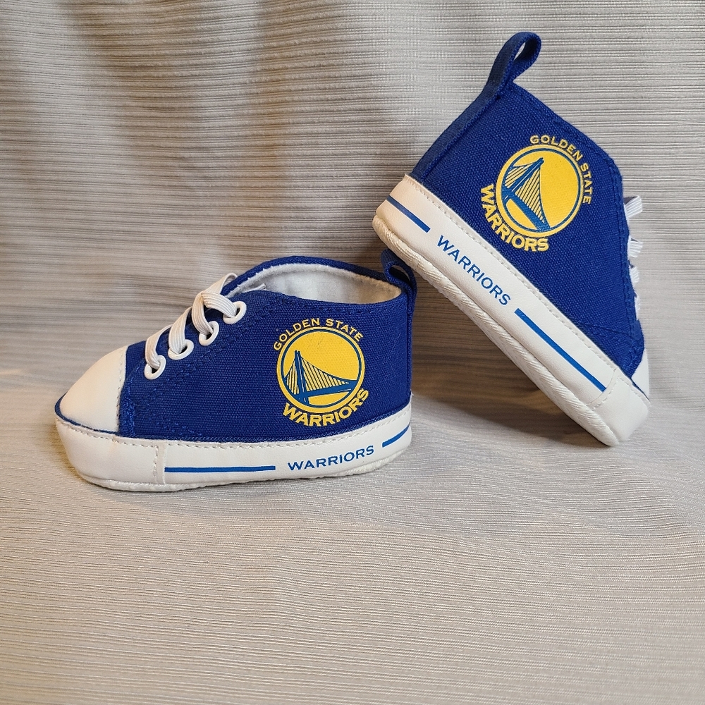 Baby Fanatics Warriors Crib Shoes